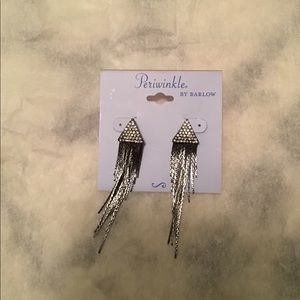 Periwinkle stud w/ chain dangle earrings 5/$25